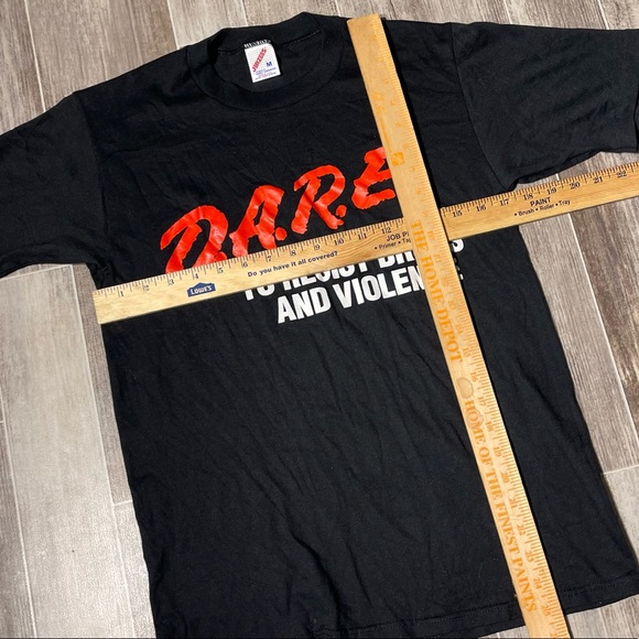 Vintage DARE Drug  Program T Shirt Single Stitch Black - Picture 4 of 5